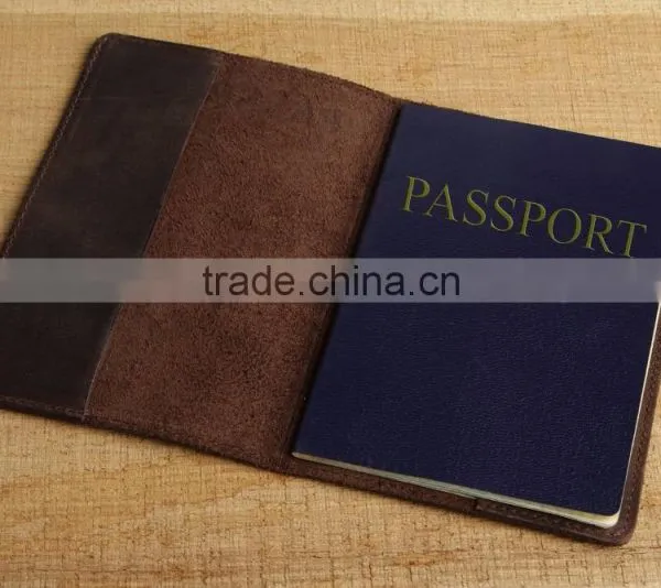 Leather Passport Cover - Holder - for Men & Women - Passport Case photo-3