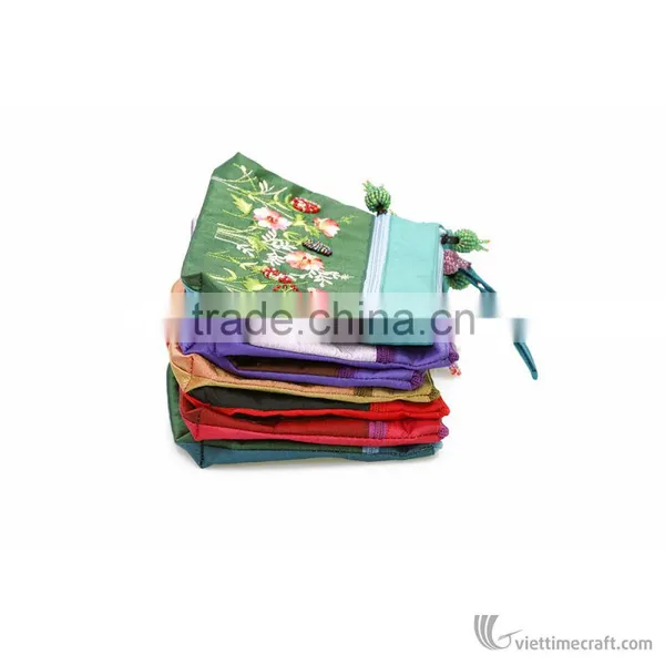 Embroidery Coin Purse, Handbag, Silk Purse, Handicraft in Vietnam photo-6
