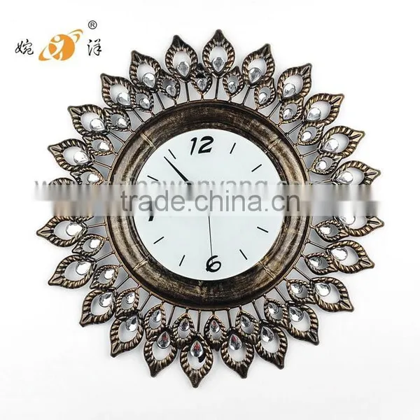 Wholesale Best Quality Nice Popular Peacock Wall Clock photo-2
