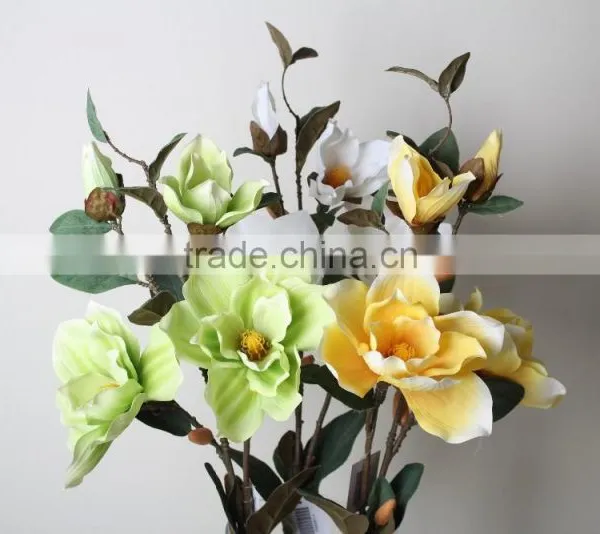 Elegant Decorative Artificial Magnolia Flower for Wholesale Direct Selling