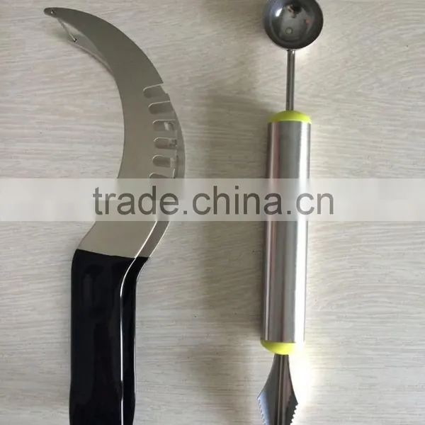 2016 Trade Assurance Supplier for Fruit Knife Melon Baller Scoop Watermelon Slicer Set photo-2