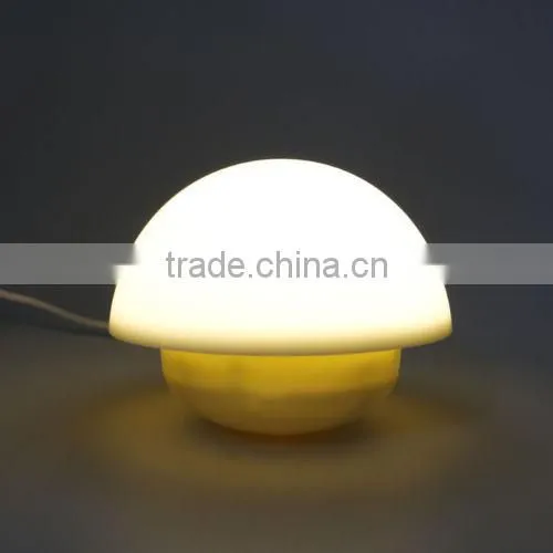 7 Color Touch Sensor Dimmable Lamp Yellow Tumbler Mushroom LED Kids Night Light photo-2
