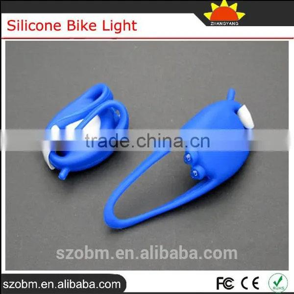 Blue Bicycle Headlight Silicone Bike Light For Safety Travel photo-5