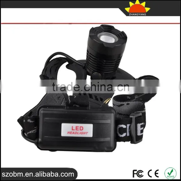 XP-E 2 Bulbs White and Yellow Light LED 4 Mode Zoom Adjustable Headlamp photo-3