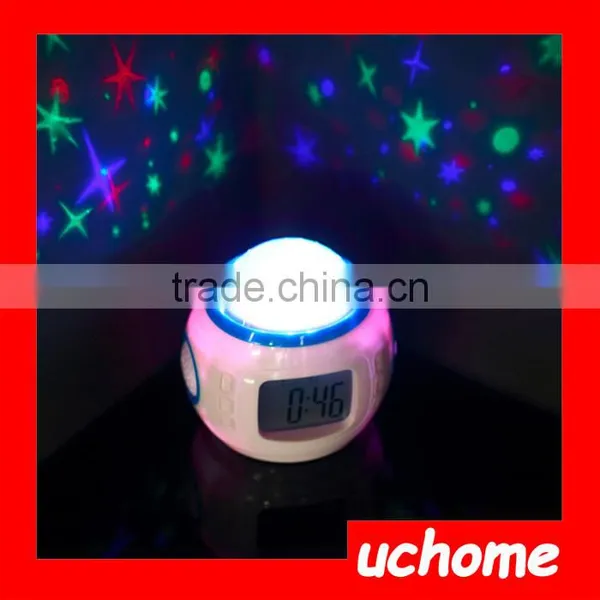 UCHOME Room Sky Moon-Star Projection Backlight Clock for Kids photo-2