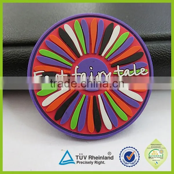 OEM Design Round Glow in the Dark Patch Sew on Clothing Rubber Patch photo-6