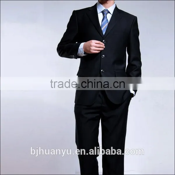 Plain Style Dark Black Men Pants photo-5
