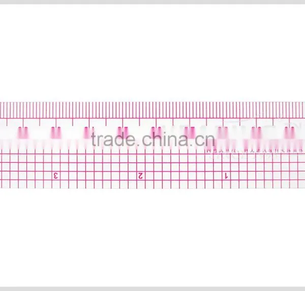 Factory Wholesale High Quality 1"*12" Plastic Fabric Garment Ruler #B-65 photo-2