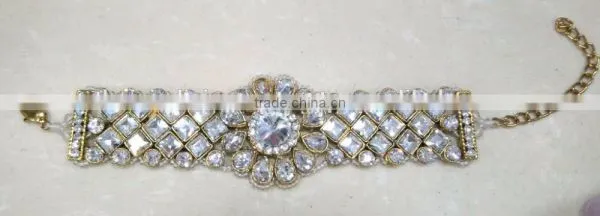 GOLD CRYSTAL Single Bracelet free size