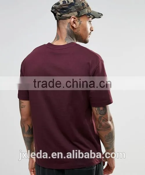 Wholesale Cropped Plain Crewneck T-shirt OEM Gym Men photo-2