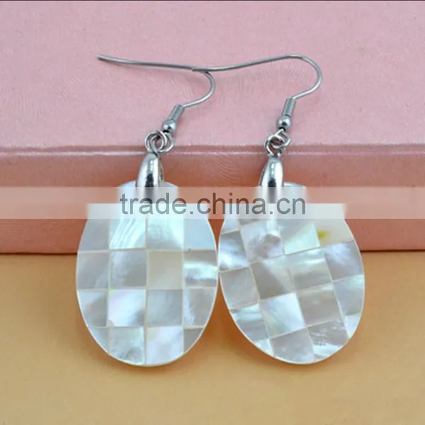 2016 Natural Paua Shell Earrings European Style Abalone Shell Earrings for Luxury Party photo-5