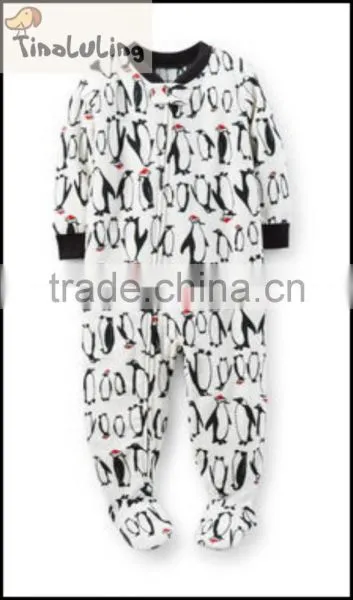 Wholesale 100% Cotton Boys and Girls Winter Pajamas,kids Pajamas With Feet photo-4