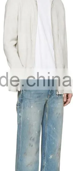 2016 Mens White Cashmere Cardigans Sweaters With Hood photo-4