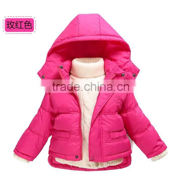 custom design girls down jacket goose feather winter jackets