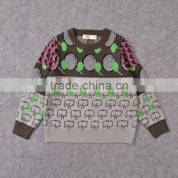 S15312A 2017 New Design Casual Long Sleeve Cute Boys Sweater photo-4