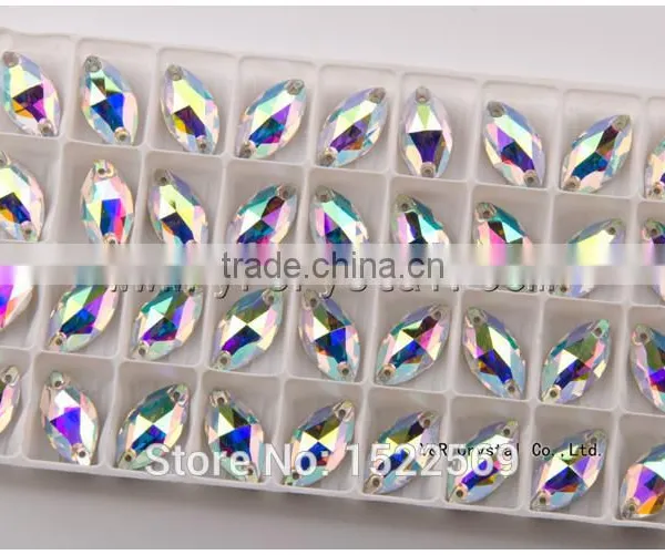 AB Color Sew on Crystal AB Rhinestones photo-3