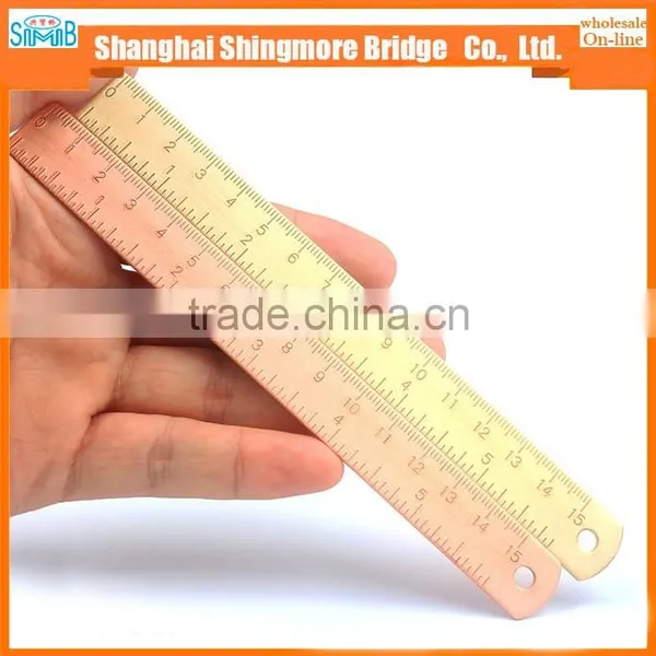 2017 China Hot Sales High Standard 15cm Brass Ruler for Promotion photo-4
