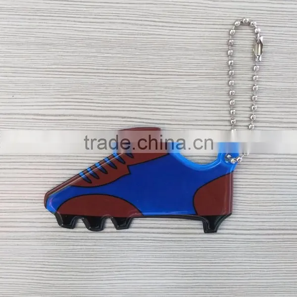 EN71 Promotional Plastic Dog Shape Reflector Keychain Hanger Souvenir photo-4