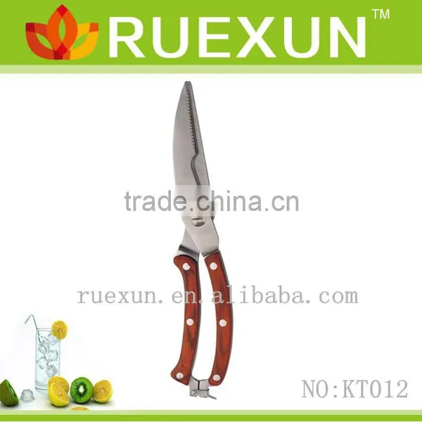(KT012) 10" Stainless Steel Kitchen Boning Scissors