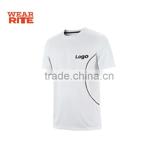 Logo Printing 100% Dry Fit Polyester Moisture Wicking T Shirt photo-3