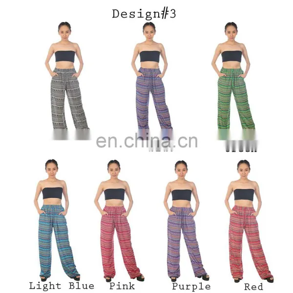 Lofbaz Women's Pattern Printed Wide Leg Palazzo Pants photo-4