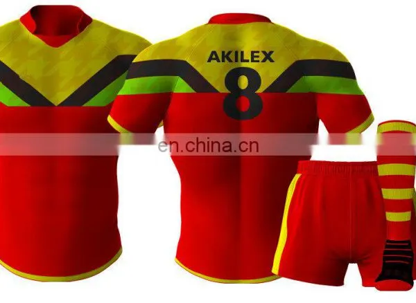 2016 Custom Design Sublimation Rugby Jersey With Socks photo-2
