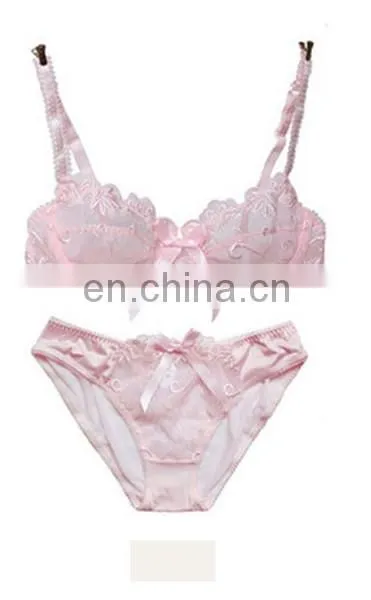 OEM Factory Ladies Fancy Underwired Sexy Designer Bra and Panty Set photo-3