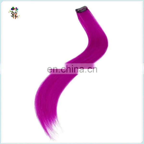 Cheap Girls Purple Clip In Synthetic Hair Extensions HPC-0119 photo-2