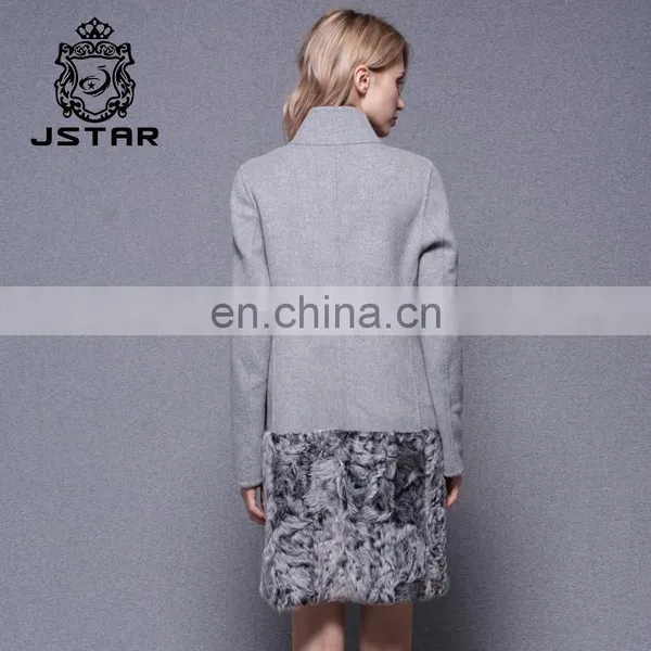 Hand Made Lamb Hem Women's Double Side Cashmere Coat photo-2