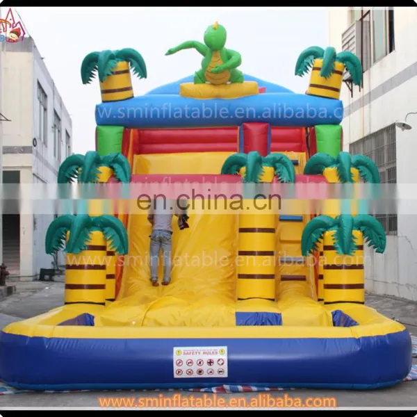 Attractive Giant Inflatable Water Slide,jungle Water Slides,inflatable Water Park With Pool for Sale photo-2