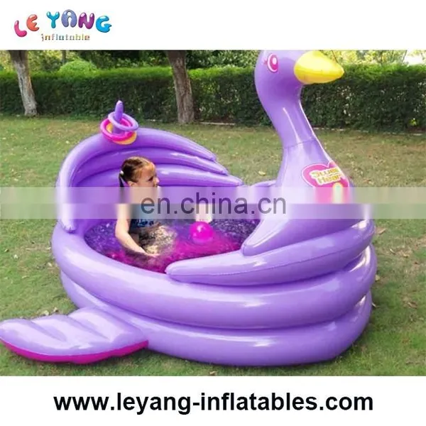 Backyard Ocean Swan Inflatable Pool For Sale /Custom Inflatable Pool Toys /Giant Inflatable Pool Float