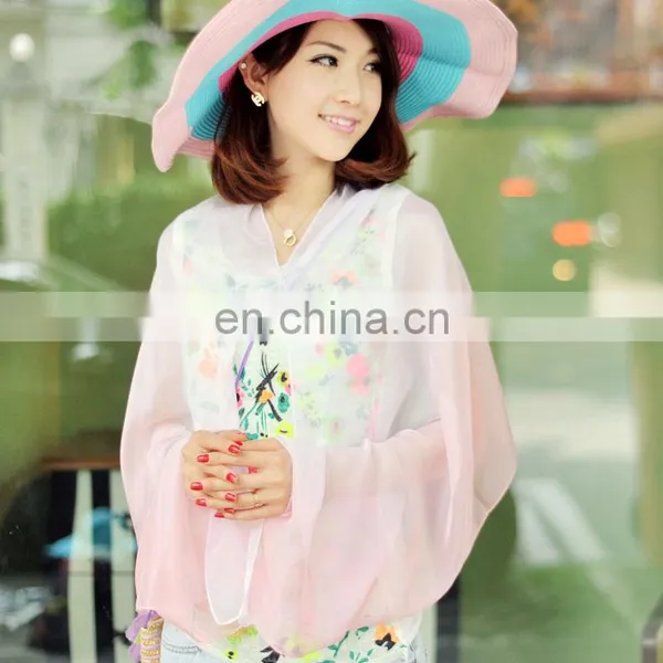 2015 Summer Uv Protection Hand-painted Raglan Sleeves Cape(PP540GL-P) photo-4