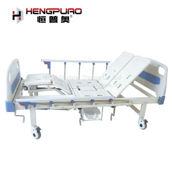 Elderly Care Equipment Manual Adjustable Bed With Toilet for Disabled Patient photo-4