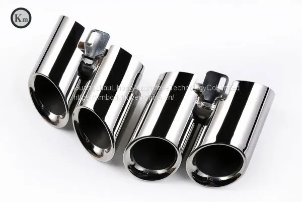 Km for Panamera GTS Style 970 2014-2016 Year Exhaust Tip Exhaust Pipes Muffler Tips Tail Pipe Mirror Polish photo-5