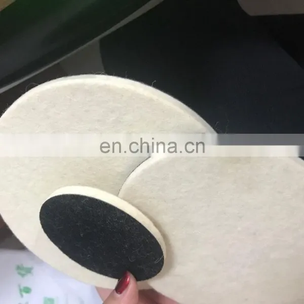 Black/white Self-adhesive Wool Felt Polishing Pad Wheel photo-7