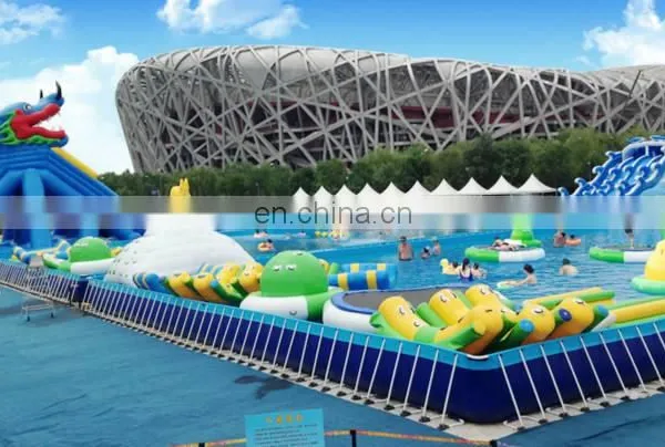 Customized Large Size Inflatable Steel Frame Swimming Water Pool photo-5
