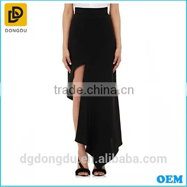 2016 New Apparel Black Skirt Customize Fashion Lady Skirt