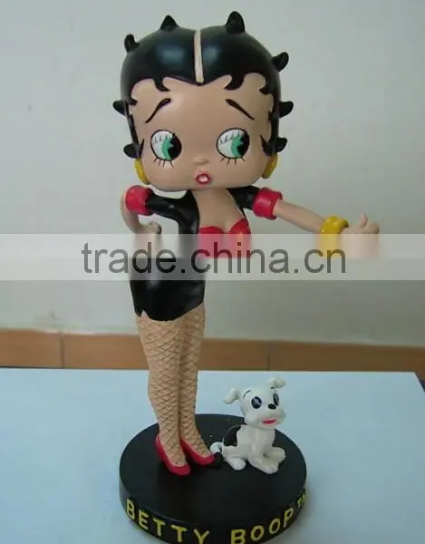 Polyresin Betty Boop Figurines Crafts Statues Motorcycle photo-2