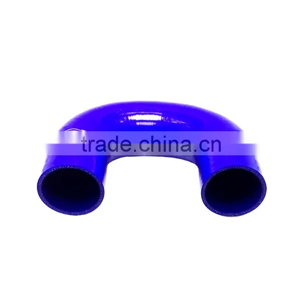 High Temperature Flexible Automobile Parts 180 Degree Silicone Elbow photo-5