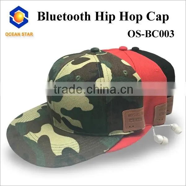 Fashion Bluetooth Flat Brim Snapback Caps photo-3