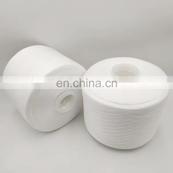 Hot Selling China Factory 20s 30s 40s 50s 60s 70s 100% Polyester Poly Poly Core Spun Sewing Thread Raw White photo-4