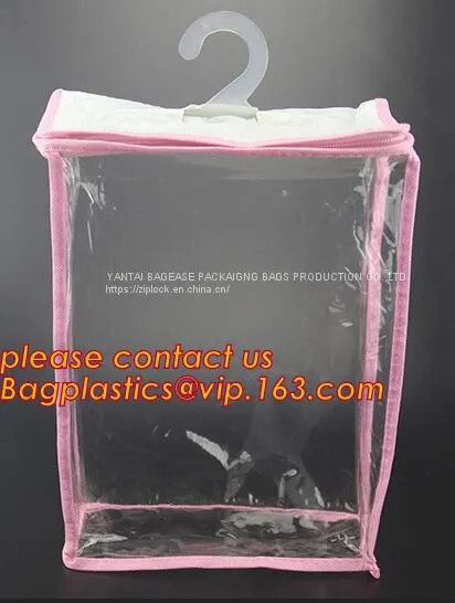 VINYL HANGER HOOK BAGS, UNDERWEAR PACKING, HANGER HOOK, HANGER ZIPPER BAGS, HANGER SLIDER BAGS photo-2
