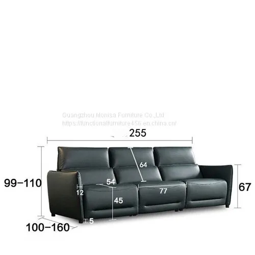 Italian Leather Sofa Italian Living Room Combination Sofa Space Capsule Electric Function Italian Light Luxury photo-5