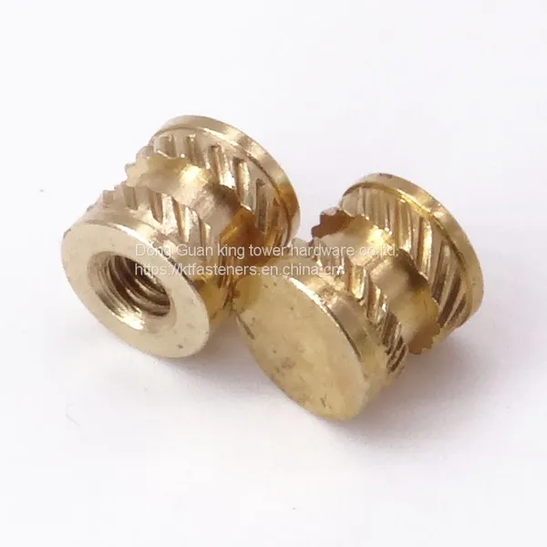 Custom Brass Melt Insert Knurled Nut photo-3