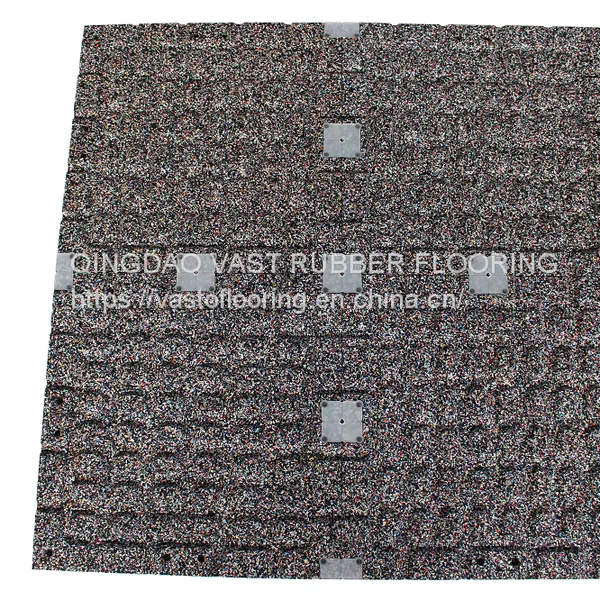 EPDM Laminated Rubber Flooring Gym Flooring Rubber Tiles Mat photo-3
