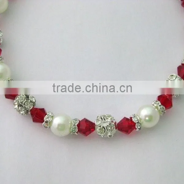 Customized Crystal Stone Pearl Dog Necklace Jewelry for Small Pets photo-2