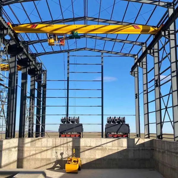 Electric Special Grab Bridge Crane Doule-jaw A4 Big Volume 5.3t/m³ for Sale photo-2