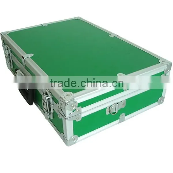 Green Aluminum Briefcase Storgae Tool Box photo-2