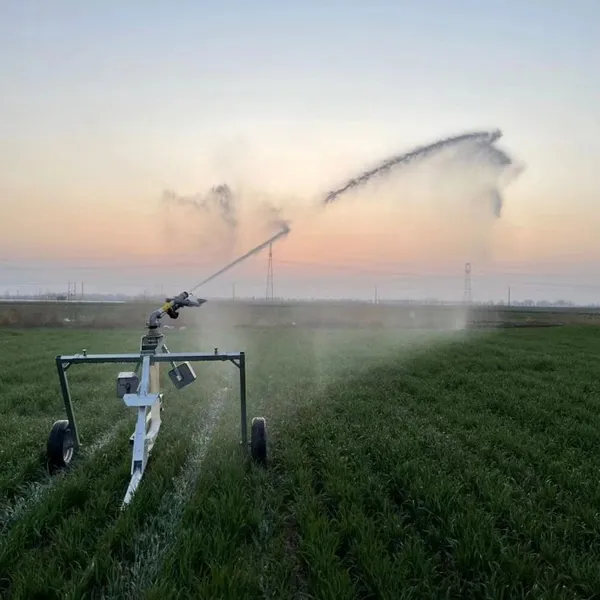 High Capacity Irrigation With 90mm Pipe 450m Tube Walking Reel Sprinkler Machine Rain Cart
