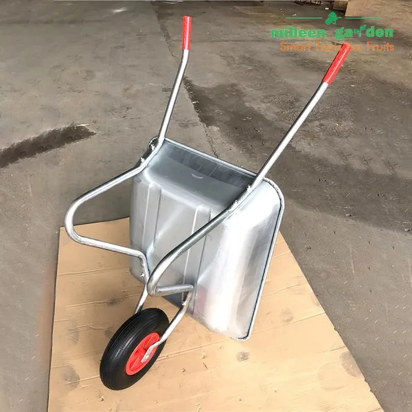 65L Heavy Duty Construction Trolley Wheelbarrow With Metal Tray Air Wheel photo-3
